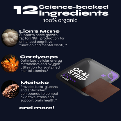 NUVIO Mycelium™ Mushroom Focus Strips