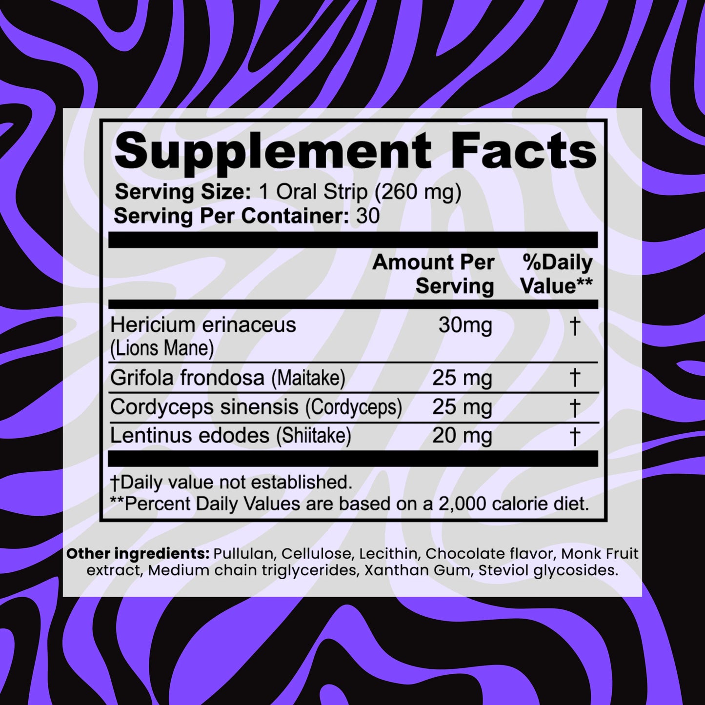 NUVIO Mycelium™ Mushroom Focus Strips