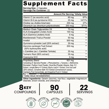 NUVIO® Nuvishape™ Natural Fat Burner with MCT