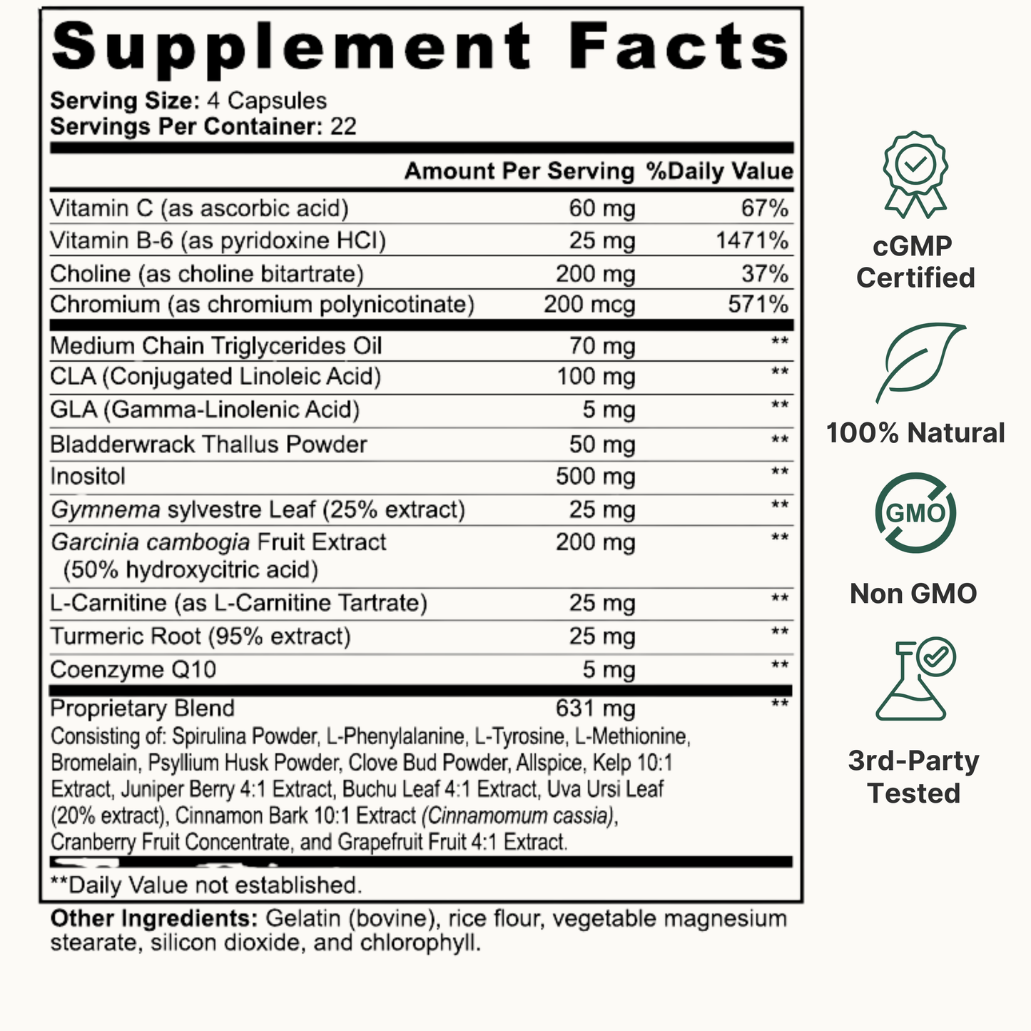 Nuvishape™ Natural Fat Burner with MCT
