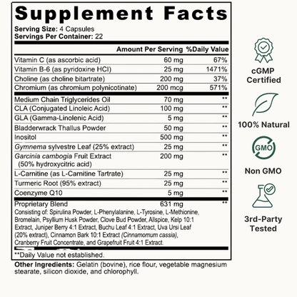 Nuvishape™ Natural Fat Burner with MCT