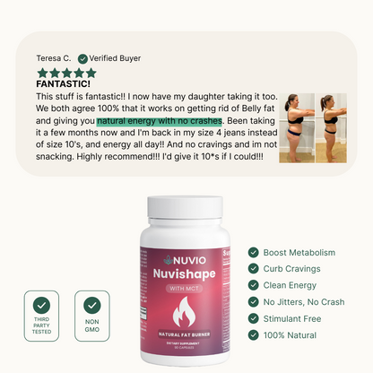 Nuvishape™ Natural Fat Burner with MCT